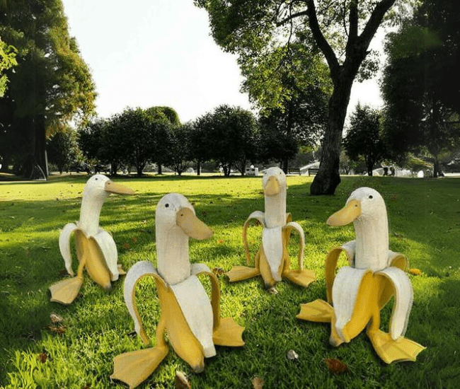 Banana Duck Lawn Ornaments