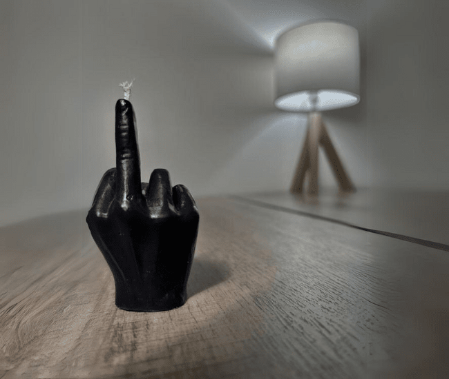 F*ck You Middle Finger Candle