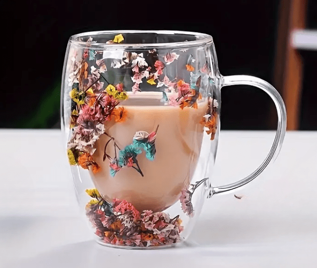 Flowers Inside Coffee Mug?