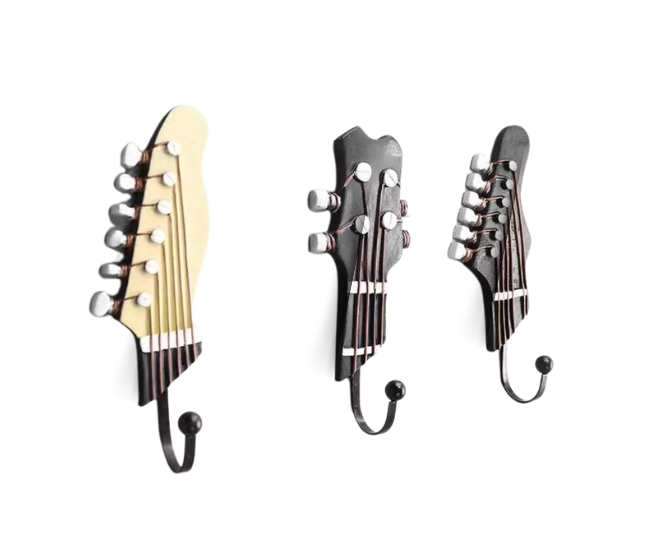 Guitar Head Shape Hook (3pcs)