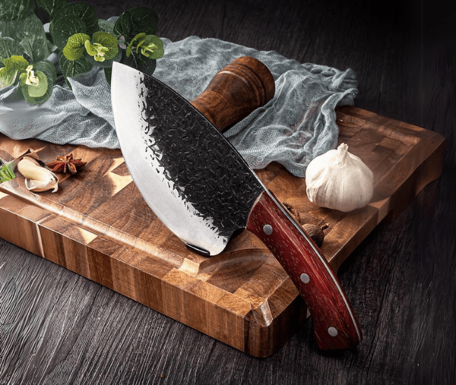 Hand-Forged Butcher Knife