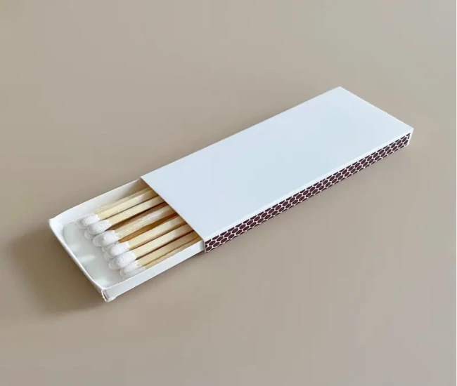 Long Plain White Matchsticks