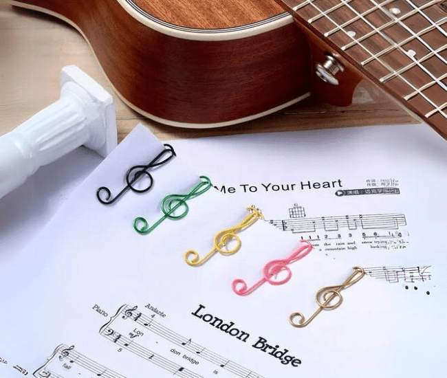 Music Note Paper Clips