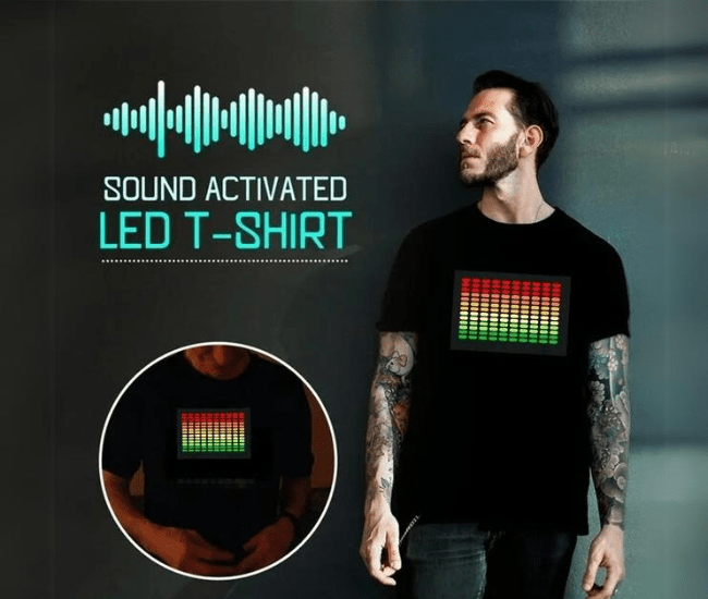 Sound-Activated LED T-Shirt