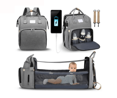 Mommy Baby Maternity Bag with Folding Bed