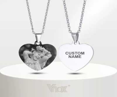 Personalized Photo Name Pendant