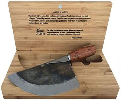 Super BIG Round Blade Cleaver Knife